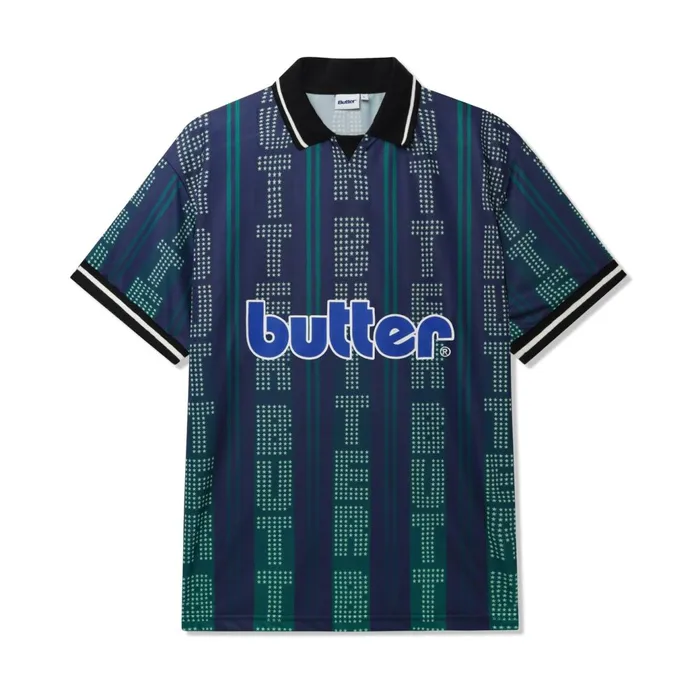 Butter Goods Shirts Men City Jersey Navy Green
