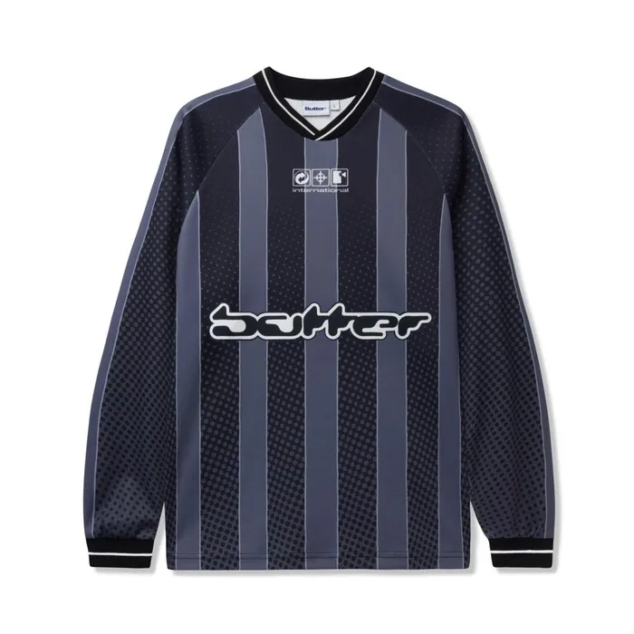 Butter Goods Shirts Men Corrosive LS Jersey Black