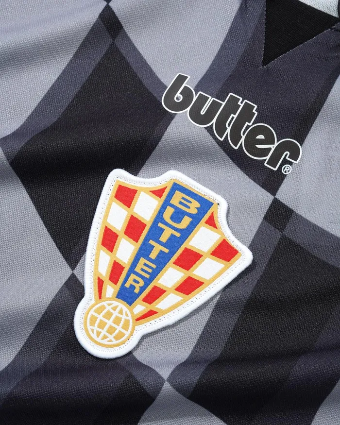 Butter Goods Shirts Men Flag Jersey Black Butter Goods Shirts Men Flag Jersey Black
