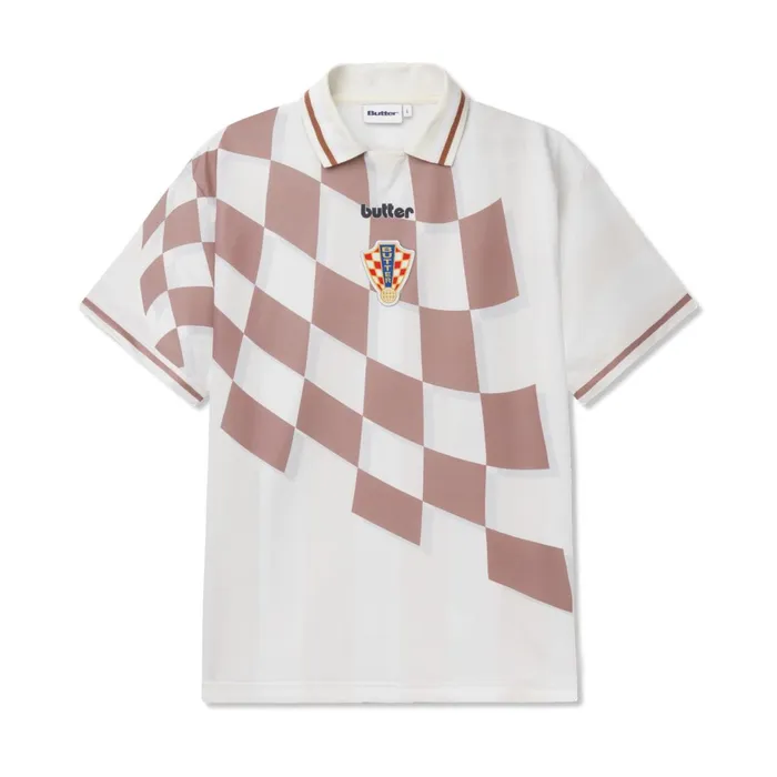 Butter Goods Shirts Men Flag Jersey Cream