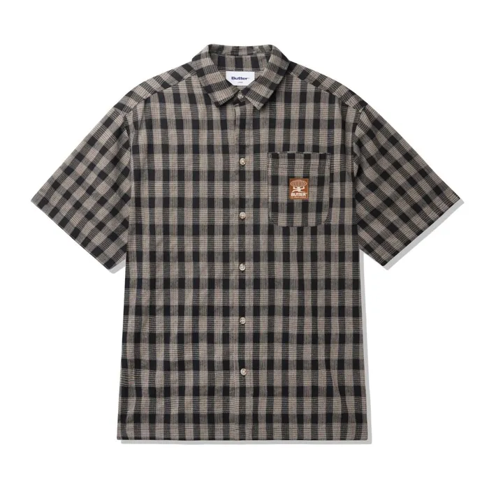 Butter Goods Shirts Men Terrain SS Shirt Black