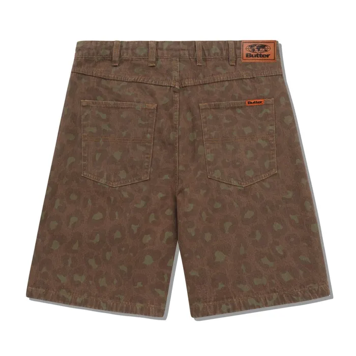 Butter Goods Shorts Men Leopard Denim Shorts Rust Butter Goods Shorts Men Leopard Denim Shorts Rust