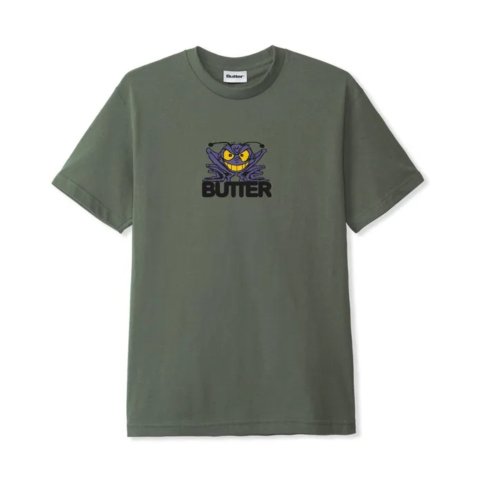 Butter Goods TShirts Men Insect Tee Army