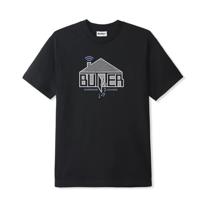 Butter Goods TShirts Men Surround Sounds Tee Black