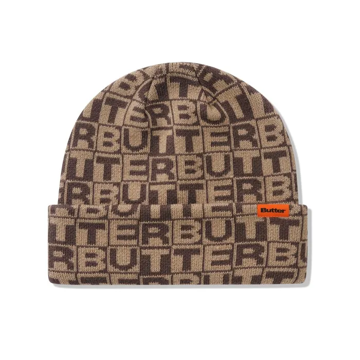 Butter Goods Tiles Beanie Brown Men Beanies