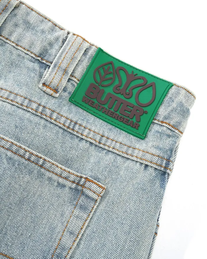 Butter Goods Weathergear Denim Shorts Faded Light Wash Men Shorts