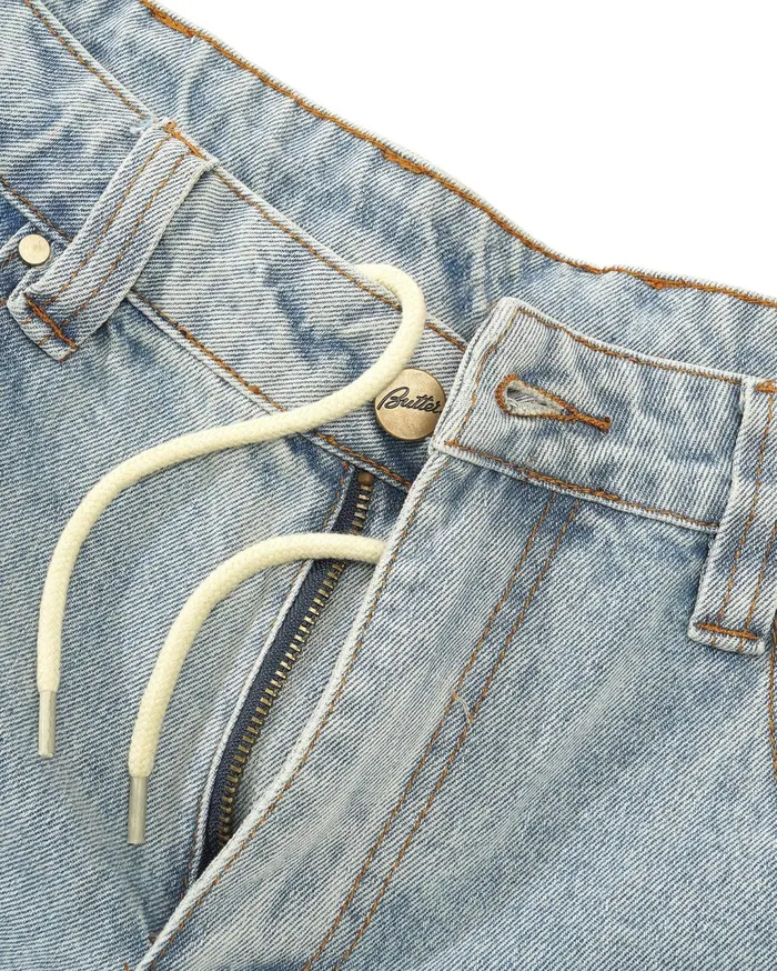 Butter Goods Weathergear Denim Shorts Faded Light Wash Men Shorts