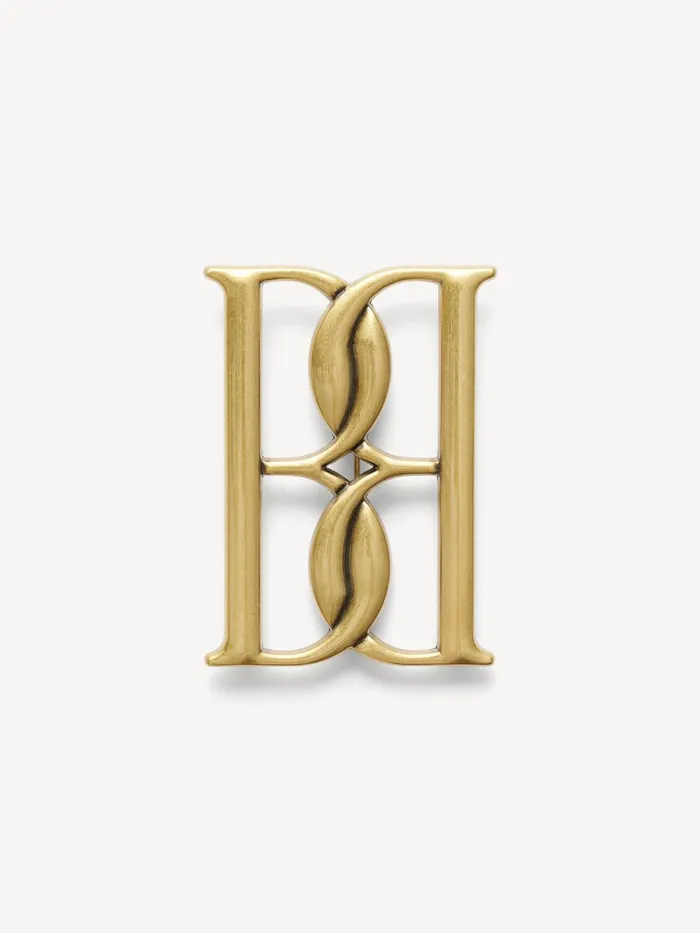 By Malene Birger Andre Accessories Dame Mono Stor Broche Gold
