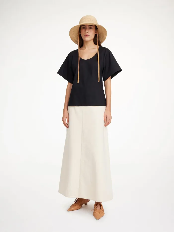 By Malene Birger Skjorter Og Bluser Dame Lunae TShirt Black