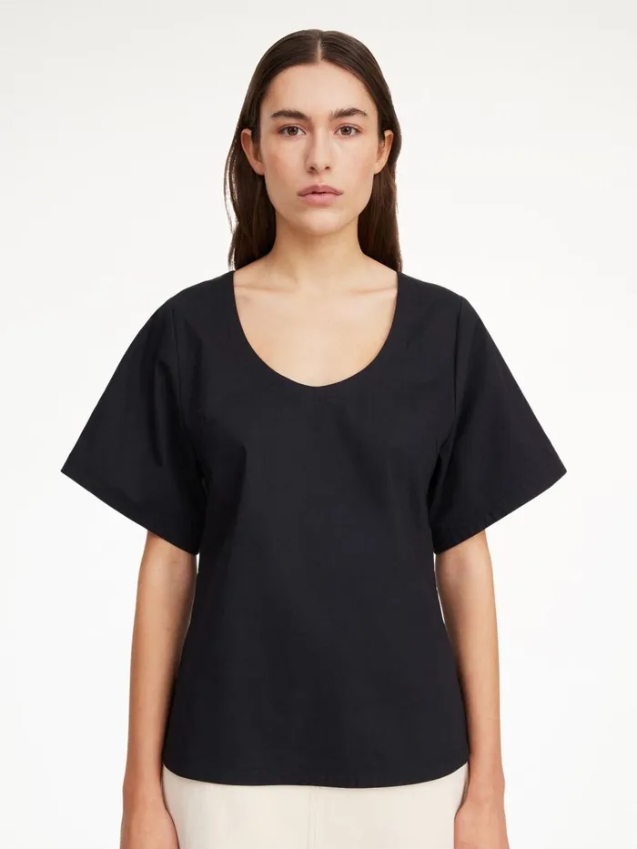 By Malene Birger Skjorter Og Bluser Dame Lunae TShirt Black