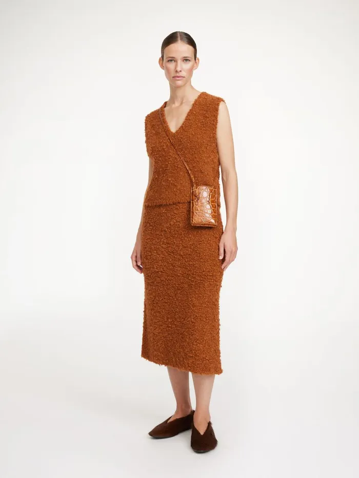 By Malene Birger Strik Dame Kelsey Vest Sunburn