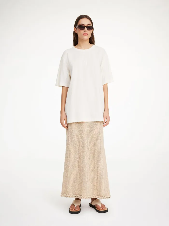 By Malene Birger Toppe Dame Fayeh TShirt I Bomuld Soft White