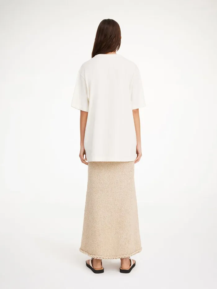 By Malene Birger Toppe Dame Fayeh TShirt I Bomuld Soft White