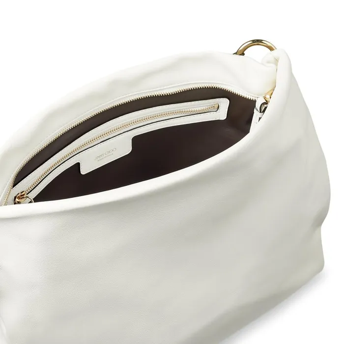 Callie HoboL LatteGold Smooth Calf Leather Large Hobo Bag Lattegold Women JIMMY CHOO Totes and Hobo Bags