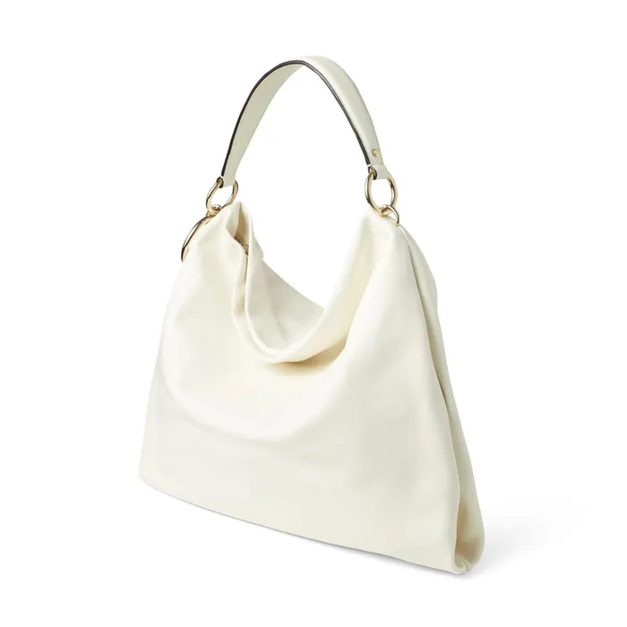 Callie HoboL LatteGold Smooth Calf Leather Large Hobo Bag Lattegold Women JIMMY CHOO Totes and Hobo Bags