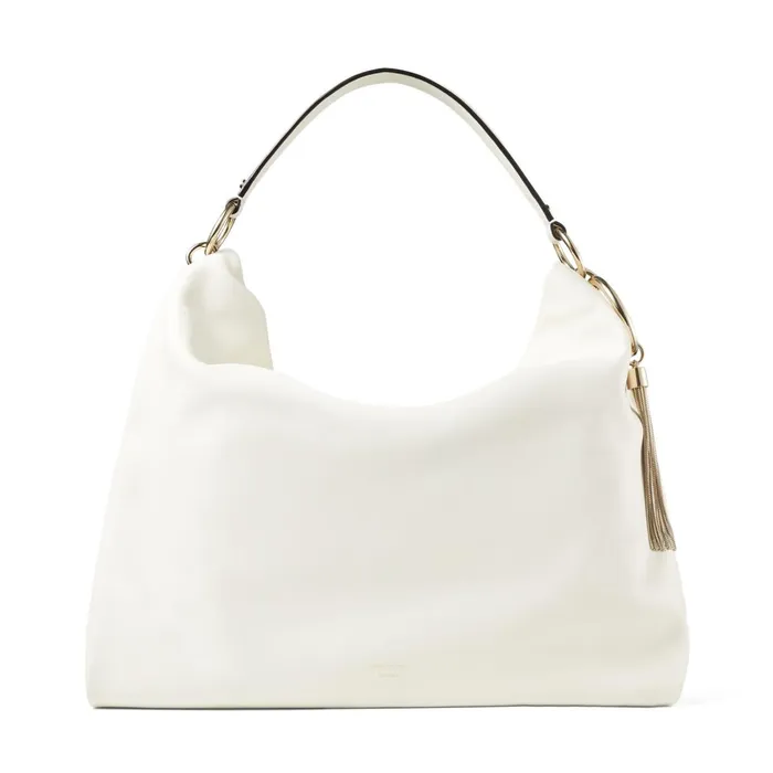 Callie HoboL LatteGold Smooth Calf Leather Large Hobo Bag Lattegold Women JIMMY CHOO Totes and Hobo Bags