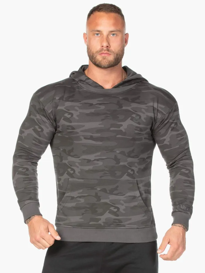 Camo Pullover Hoodie 8211 Black Camo Men Ryderwear Sweaters and Hoodies