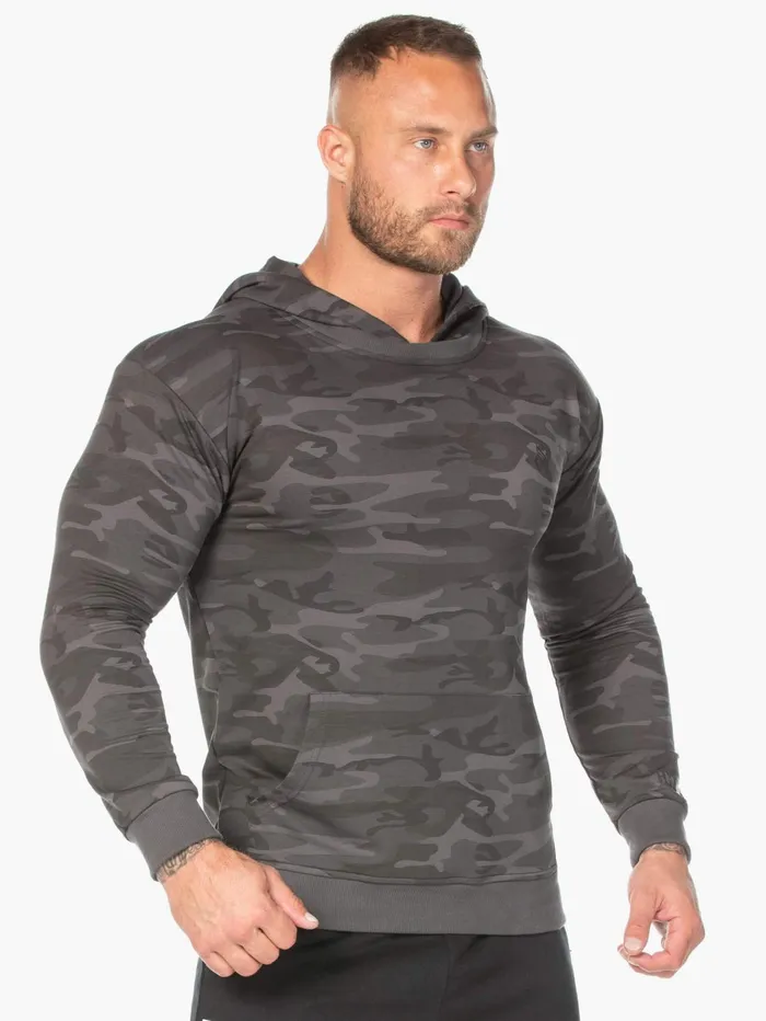 Camo Pullover Hoodie 8211 Black Camo Men Ryderwear Sweaters and Hoodies