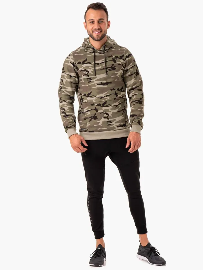 Camo Tech Pullover Hoodie 8211 Khaki Camo Men Ryderwear Sweaters and Hoodies