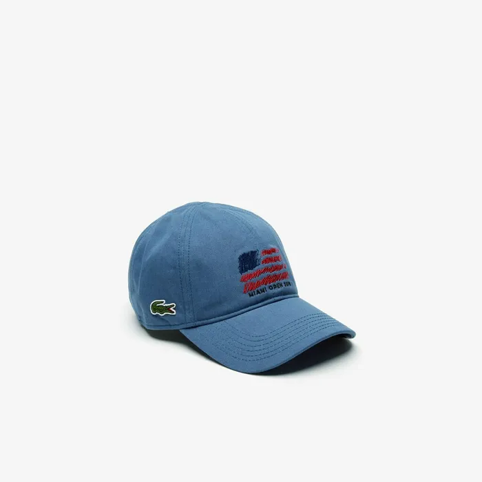 Caps and Hats Lacoste Mens SPORT Miami Open Edition Cap Blue Gift for Friend