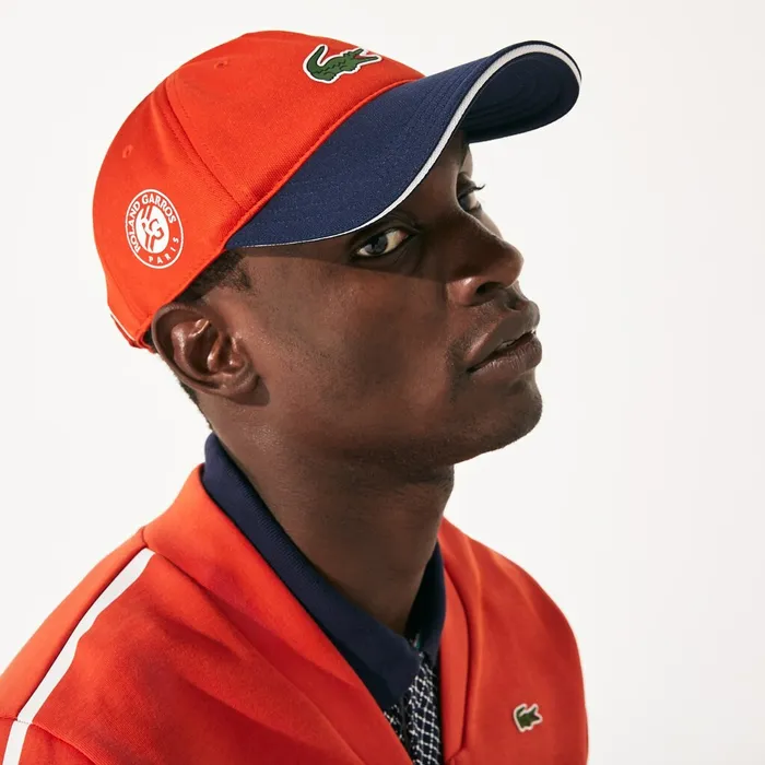 Caps and Hats Lacoste Mens SPORT Roland Garros TwoTone Piqu Cap RedNavy BlueWhite On Sale Caps and Hats Lacoste Mens SPORT Roland Garros TwoTone Piqu Cap RedNavy BlueWhite On Sale