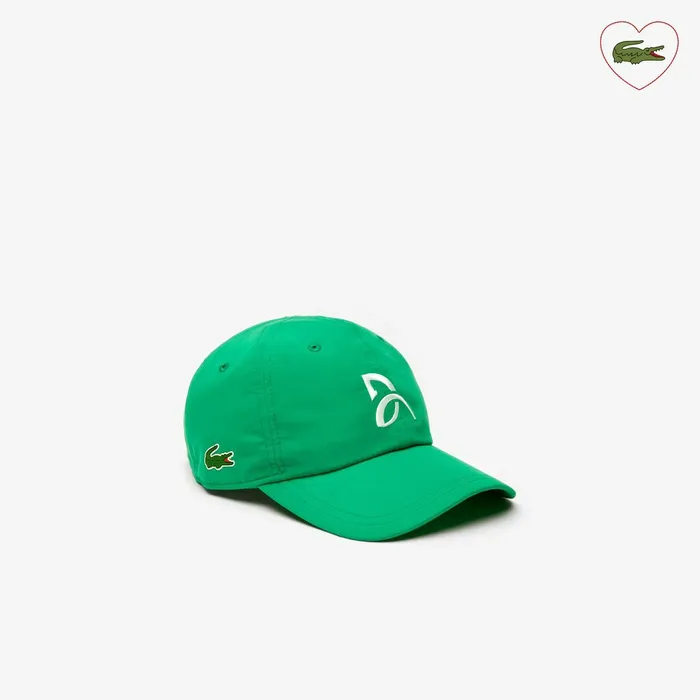 Caps and Hats Lacoste Mens Support With Style Collection for Novak Djokovic Tennis Cap Green For Sale Online