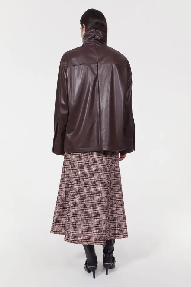 Cara Blouse Dark Wood Women Rodebjer Shirts and Blouses