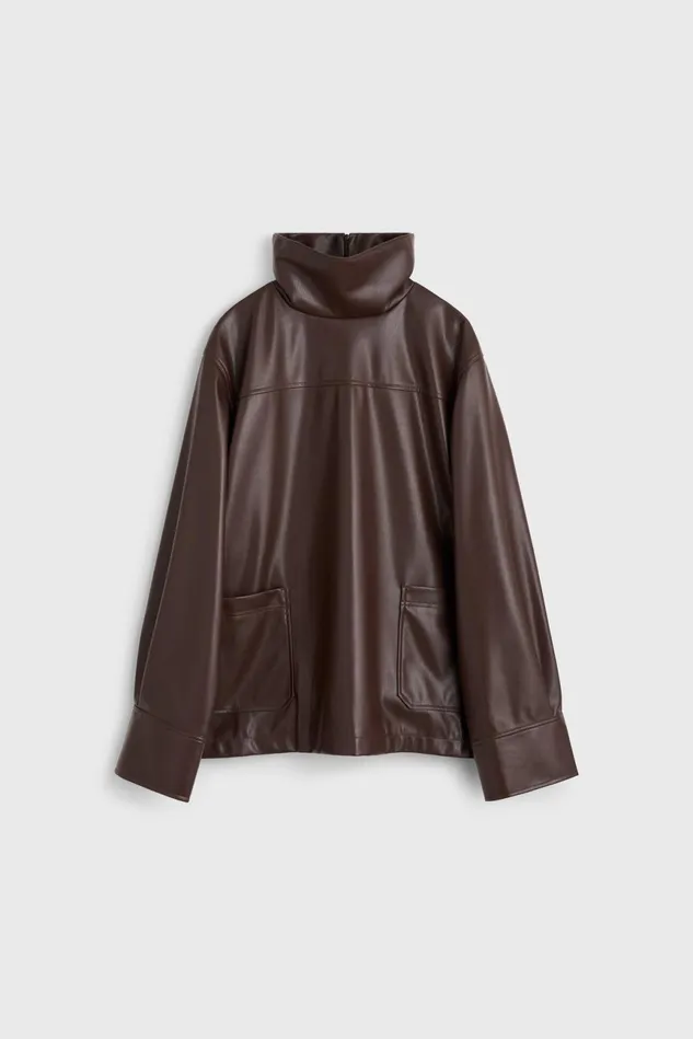 Cara Blouse Dark Wood Women Rodebjer Shirts and Blouses