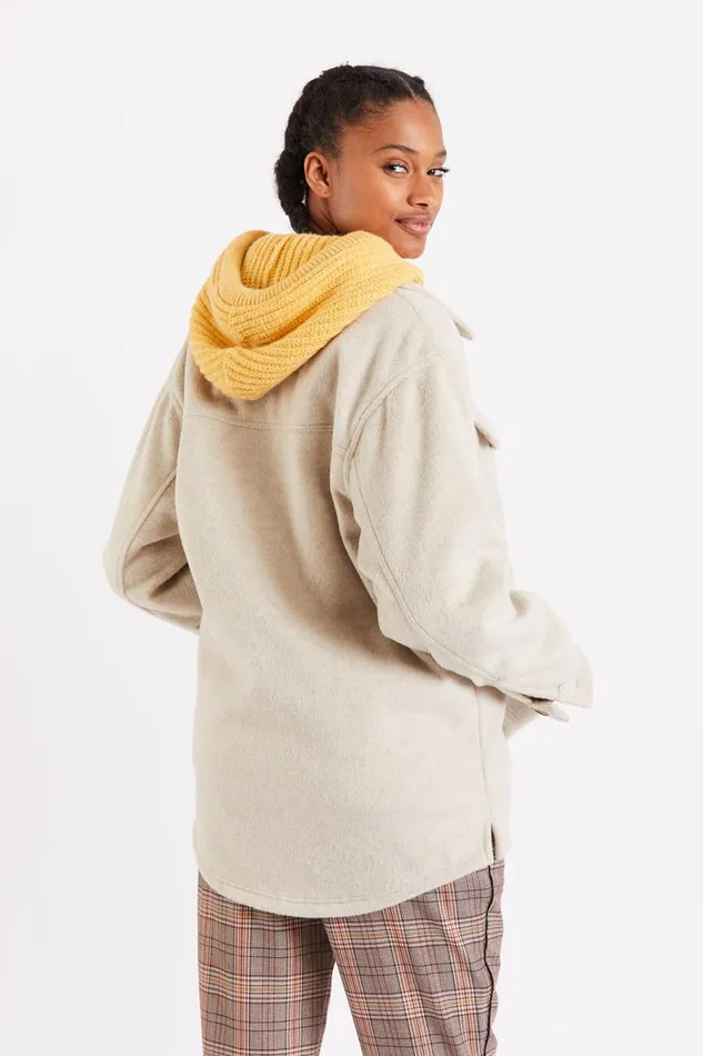 CHEMISE Beige 8211 MAEL DENALY Beige Women Banana Moon Jackets and Coats