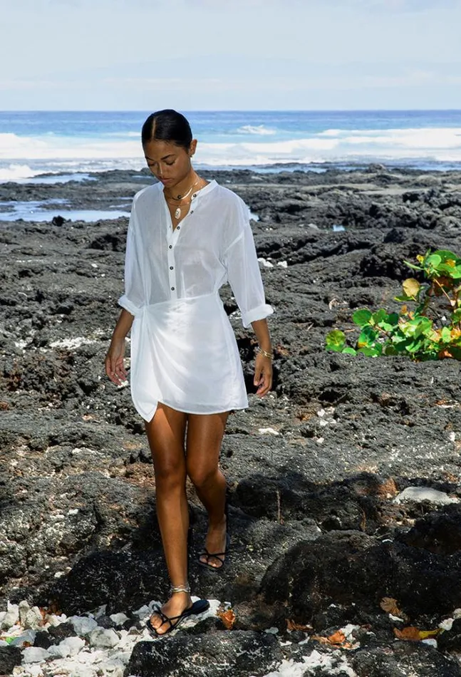 Ciao Lucia Ana Dress White Women Mini Dresses