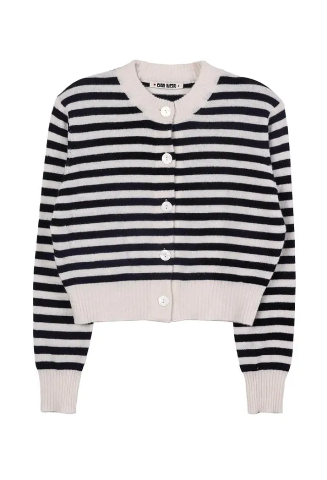 Ciao Lucia Filipa Cashmere Cardigan Stripe Women Cardigans