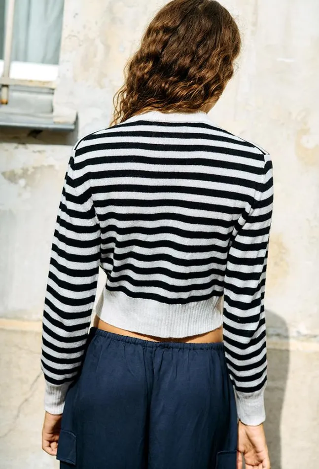 Ciao Lucia Filipa Cashmere Cardigan Stripe Women Cardigans