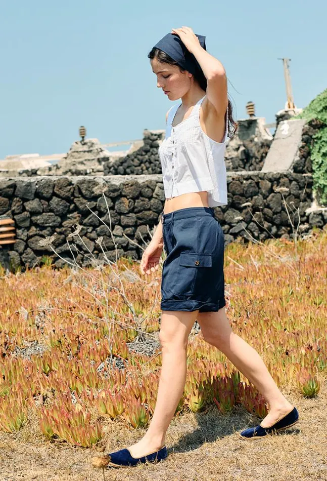 Ciao Lucia Izabel White Cotton Sleeveless Top Women Sleeveless Tops
