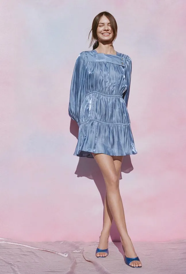 Ciao Lucia Online Alessandra Dress Sea Women Satin Dresses