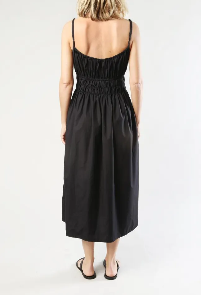 Ciao Lucia Online Gabriela Dress Black Cotton Women Long Dresses