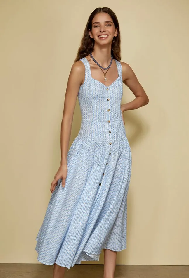 Ciao Lucia Online Hoku Dress Azure Women Long Dresses
