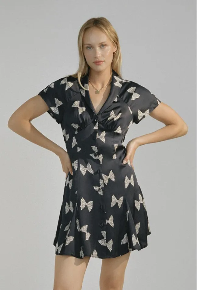 Ciao Lucia Online Julian Dress Bow Women Mini Dresses