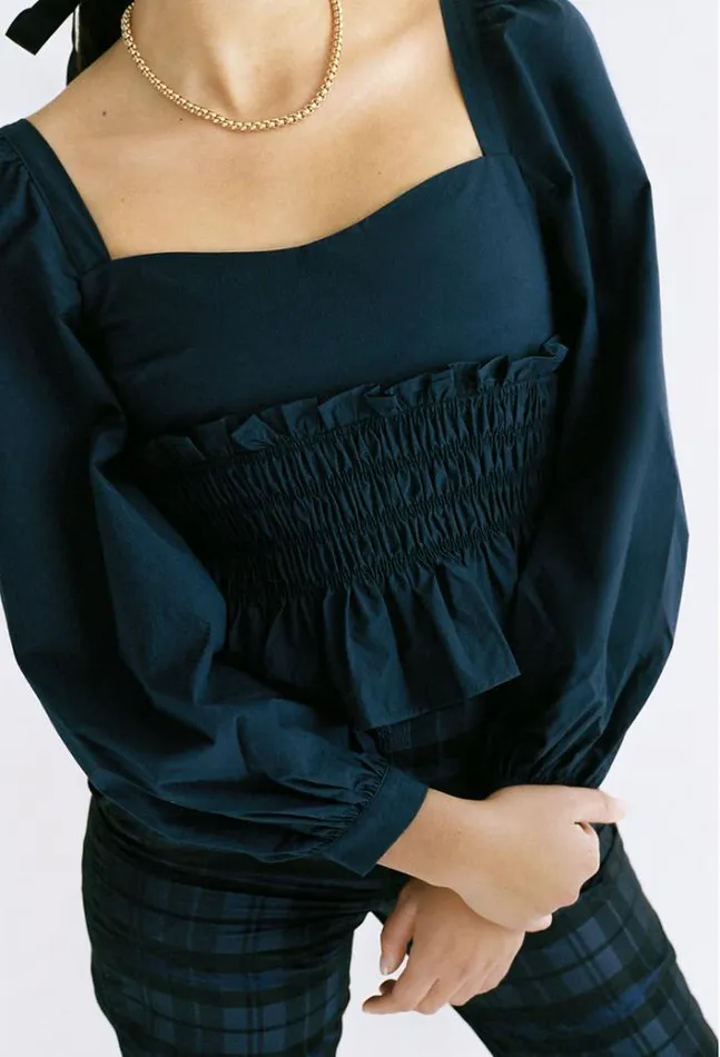 Ciao Lucia Online Katina Top Midnight Women Long Sleeve Tops