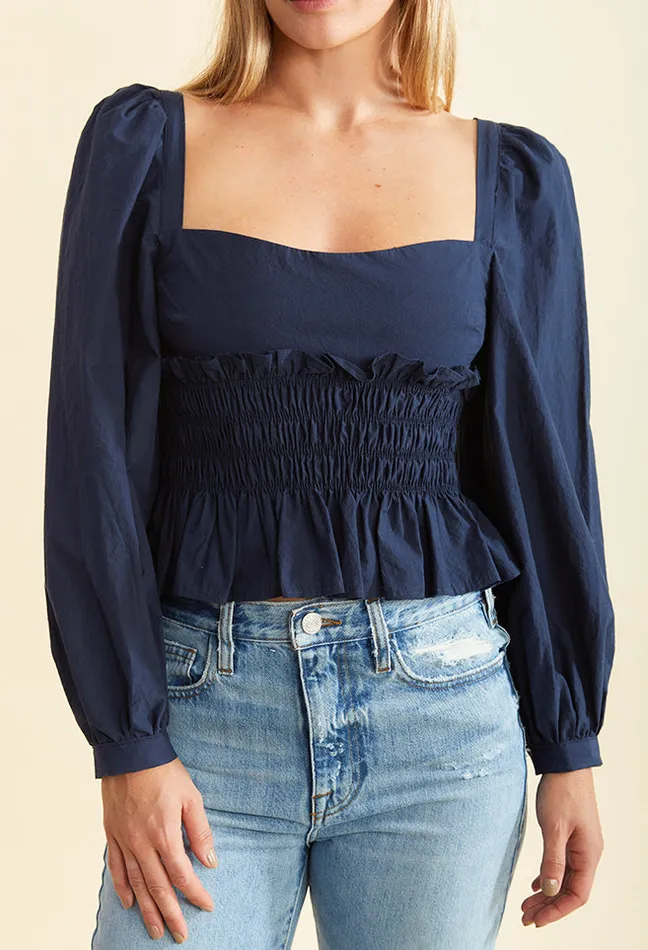 Ciao Lucia Online Katina Top Midnight Women Long Sleeve Tops