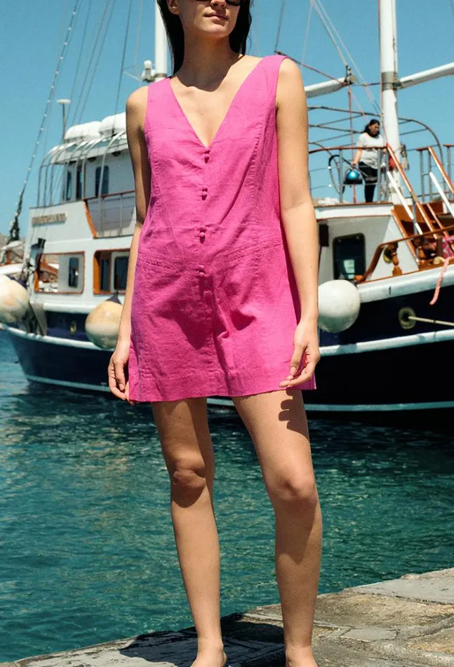 Ciao Lucia Online Malena Dress Hot Pink Women Mini Dresses