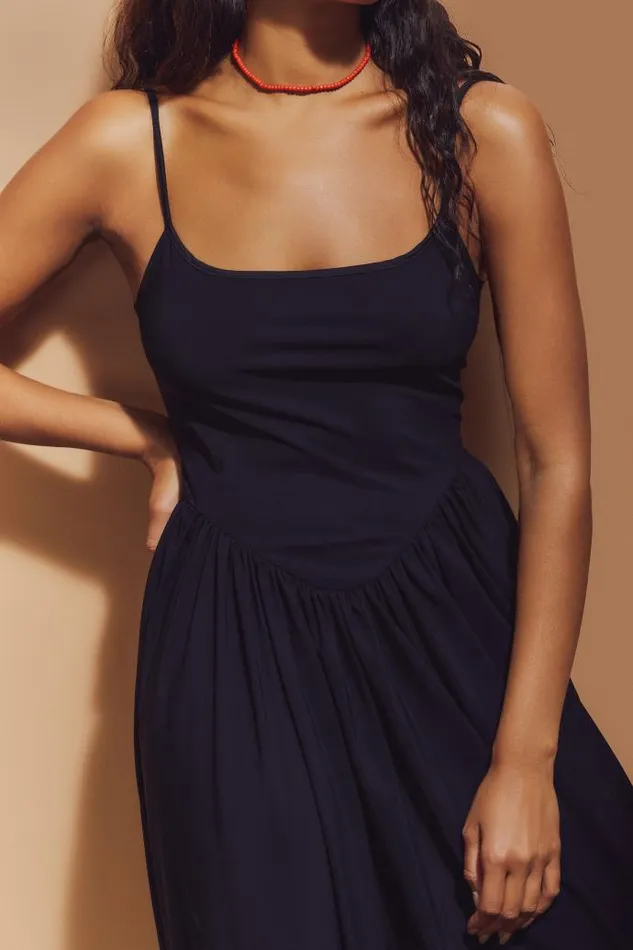 Ciao Lucia Online Neroni Dress Black Jersey Women Long Dresses