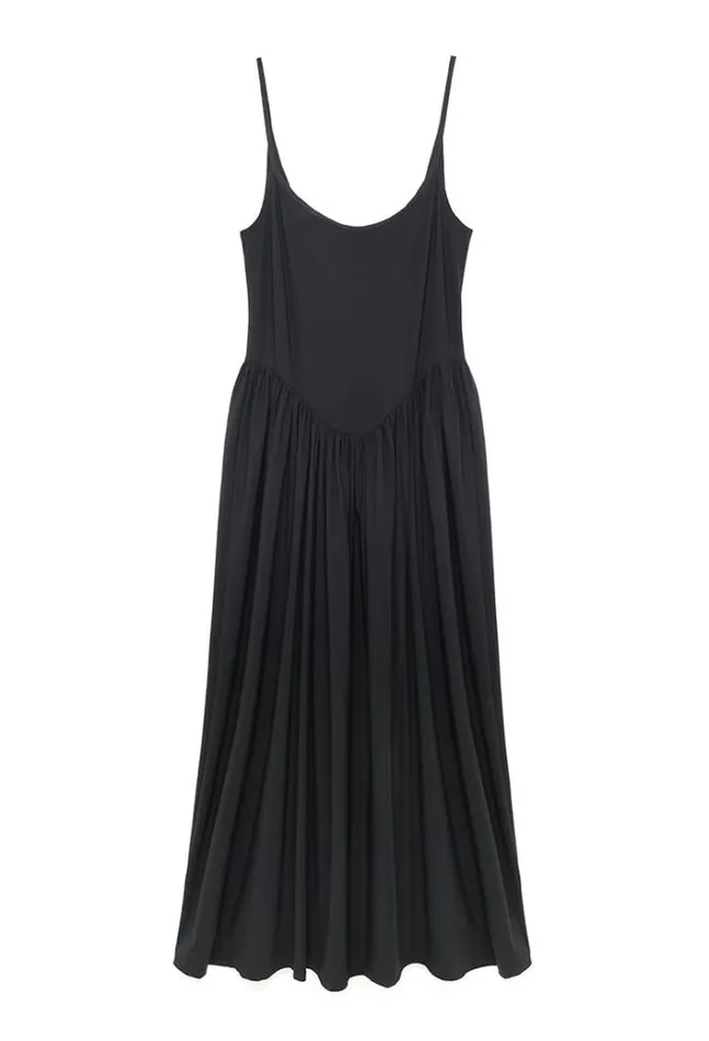 Ciao Lucia Online Neroni Dress Black Jersey Women Long Dresses