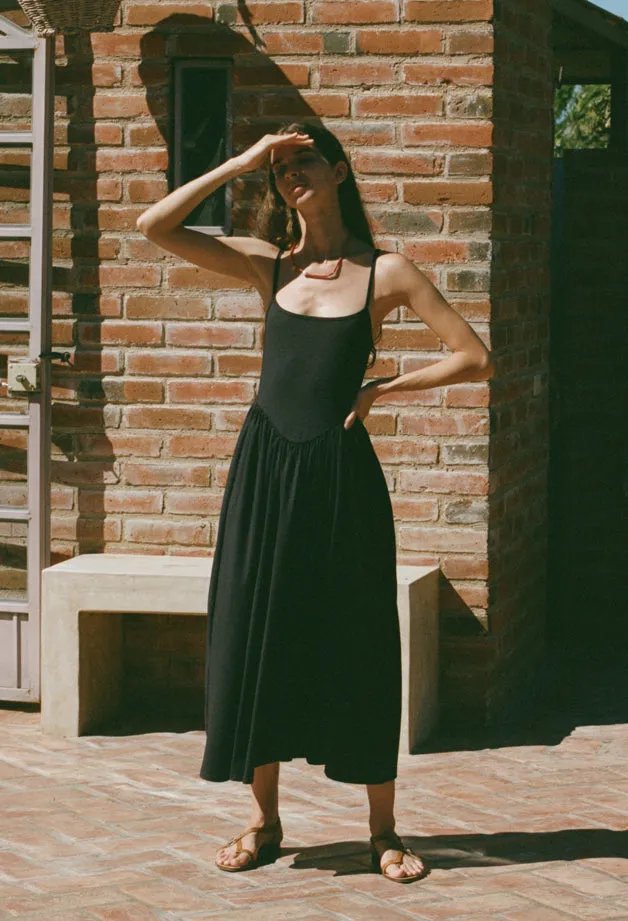 Ciao Lucia Online Neroni Dress Black Jersey Women Long Dresses