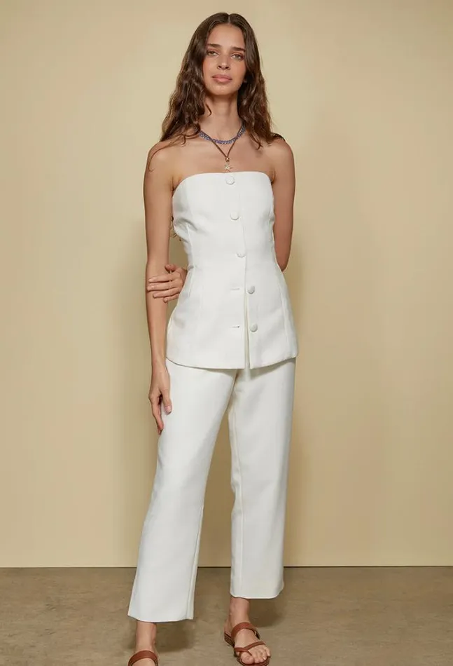 Ciao Lucia Online Ottavia Top White Women Sleeveless Tops