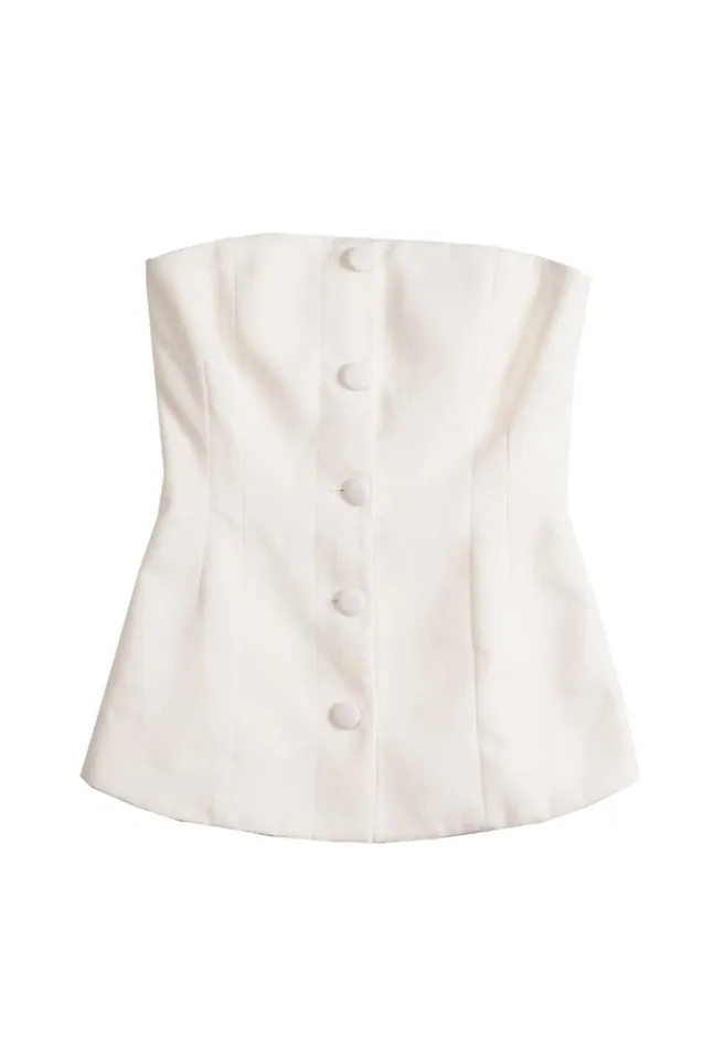 Ciao Lucia Online Ottavia Top White Women Sleeveless Tops