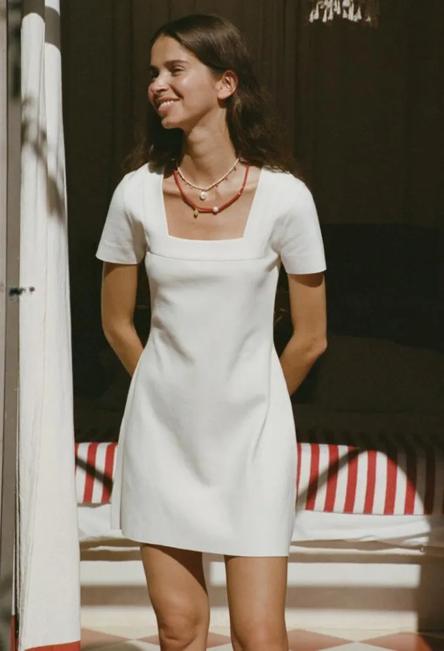 Ciao Lucia Online Sigrid Dress White Women Mini Dresses