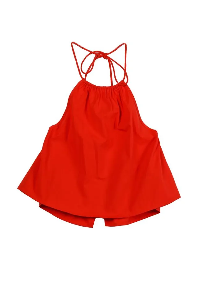 Ciao Lucia Online Tacito Top Rosso Women Sleeveless Tops