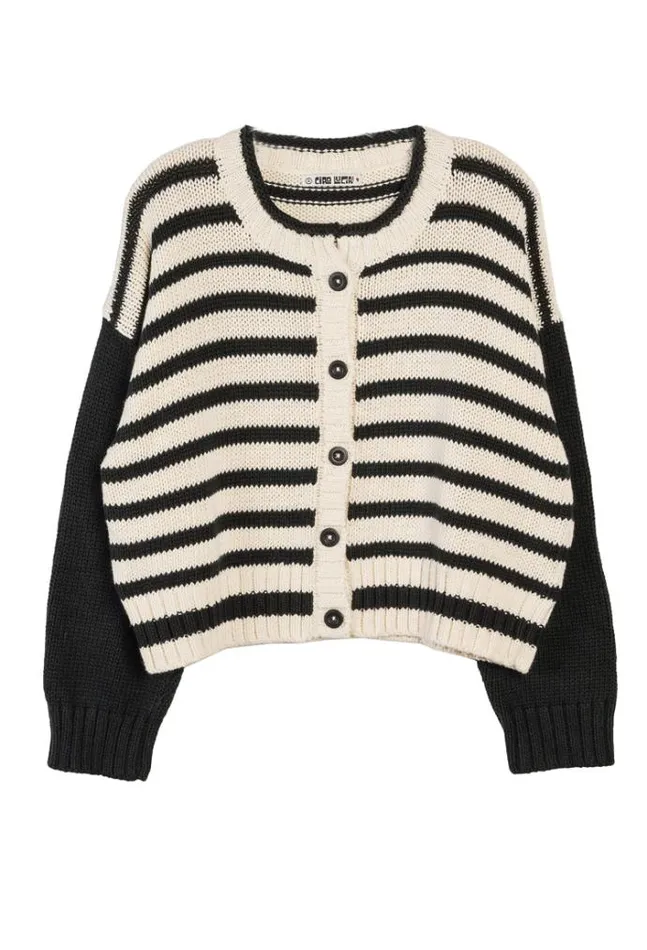 Ciao Lucia Online Tasche Sweater Block Stripe Women Cardigans
