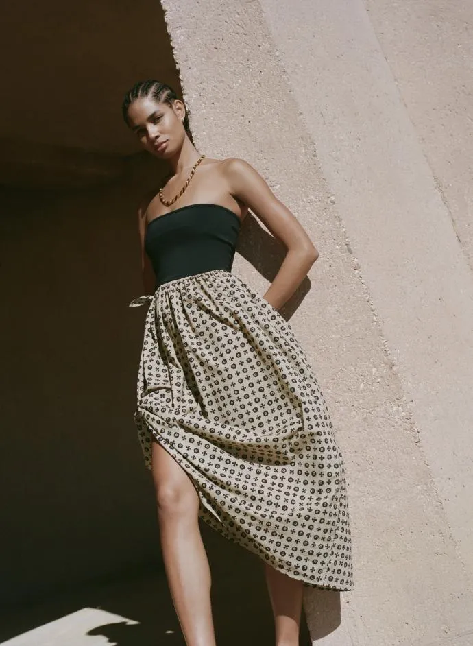 Ciao Lucia Online Tufo Dress Sandstone Women Long Dresses
