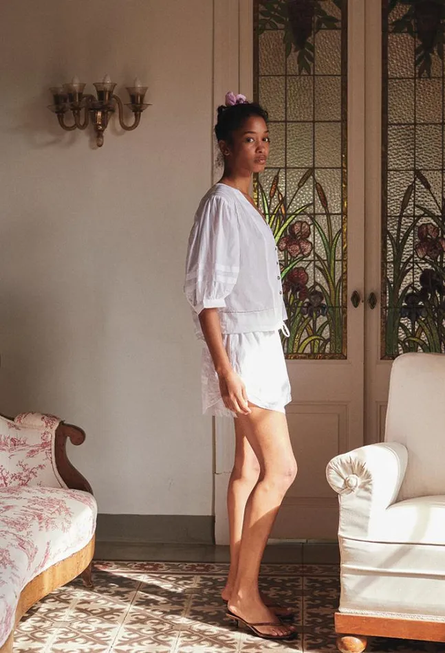 Ciao Lucia Online Ximena Top White Women Sleeveless Tops